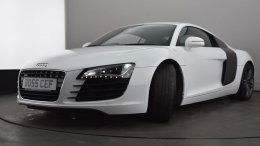 BO55CEF used AUDI R8 COUPE 4 2 FSI 430 Quattro 2dr Petrol Manual WHITE 2012 highlights HH L 23