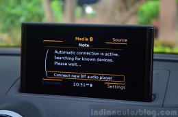 Audi A3 Sedan Review MMI screen