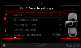 MMI 04 Car Vehicle Settings 02