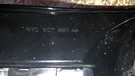 8 Plower foglight grill part no