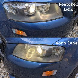 Audi A3 headlight Sylvania kit 02