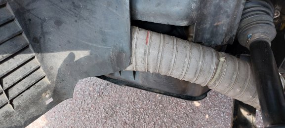 Original gearbox side hose routing