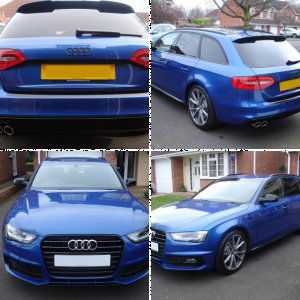 2015 Audi A4 2.0 TDI S-line Black edition plus Sepang Blue,