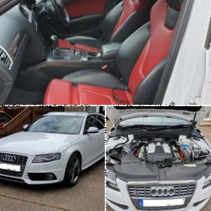 Glacier White B8 S4 Avant