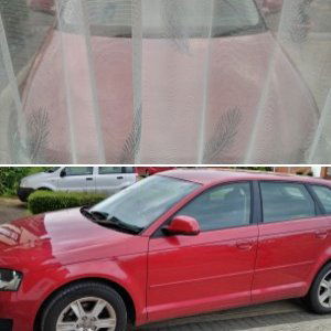 i love my 14yrs old audi SE spec a3 8p cherry ruby red garnet pearlesant 1.6tdi  sportback