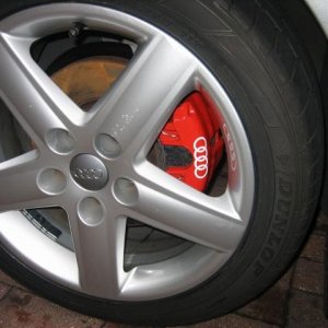 with painted calliper