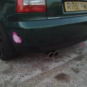 down pipe and decat milltek catbak system non-res.