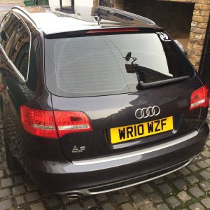 ASN sticker fitted - rear