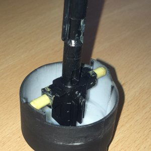 Light switch knob with cam
