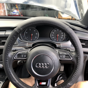 Before I changed the steering wheel
