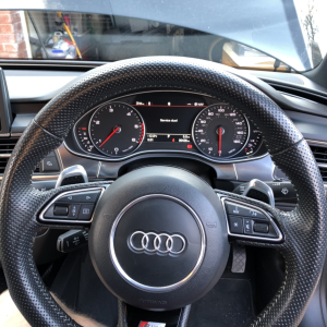 After  I changed the steering wheel